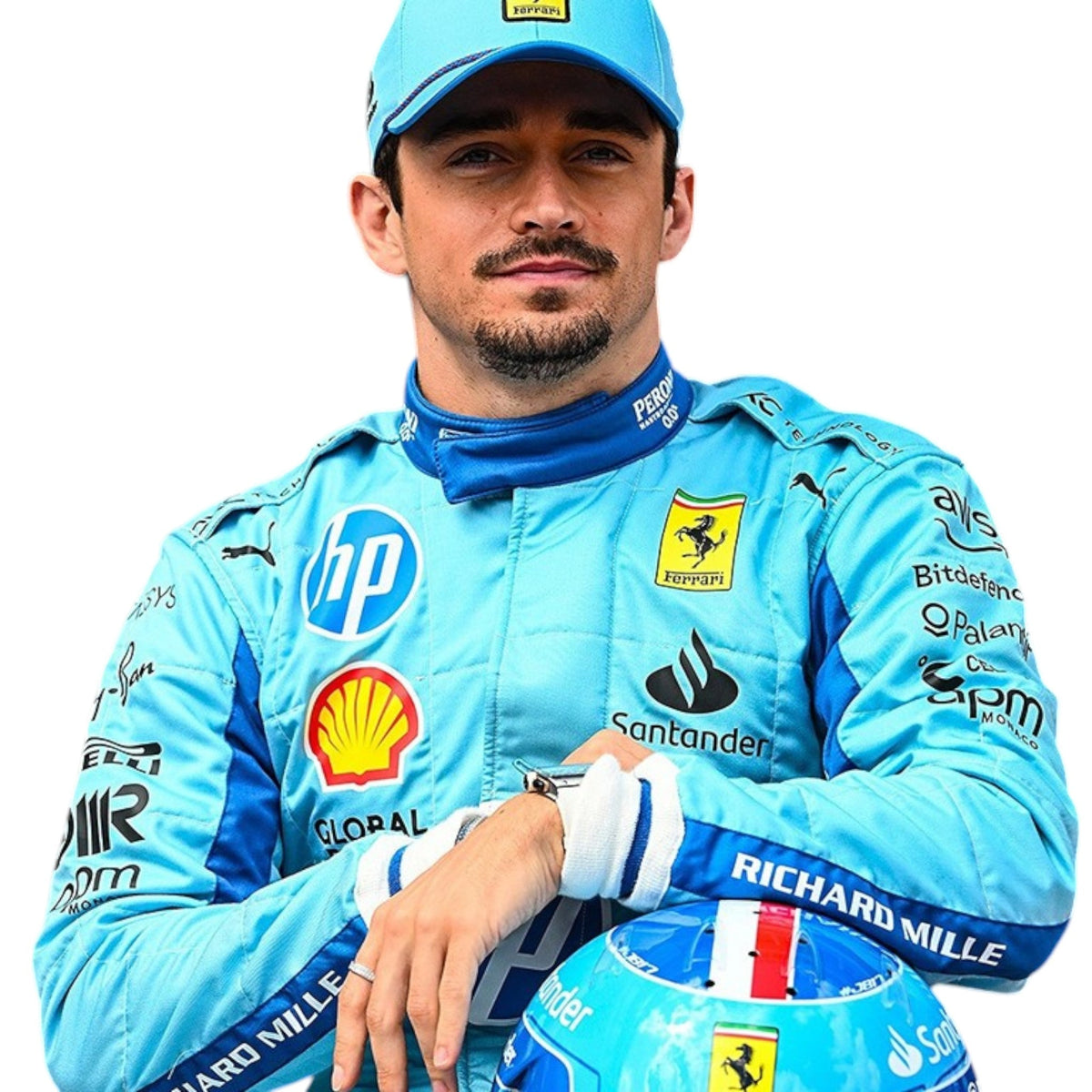Charles Leclerc 2024 Ferrari Miami GP F1 Race Suit - Barirah Racewear image 6