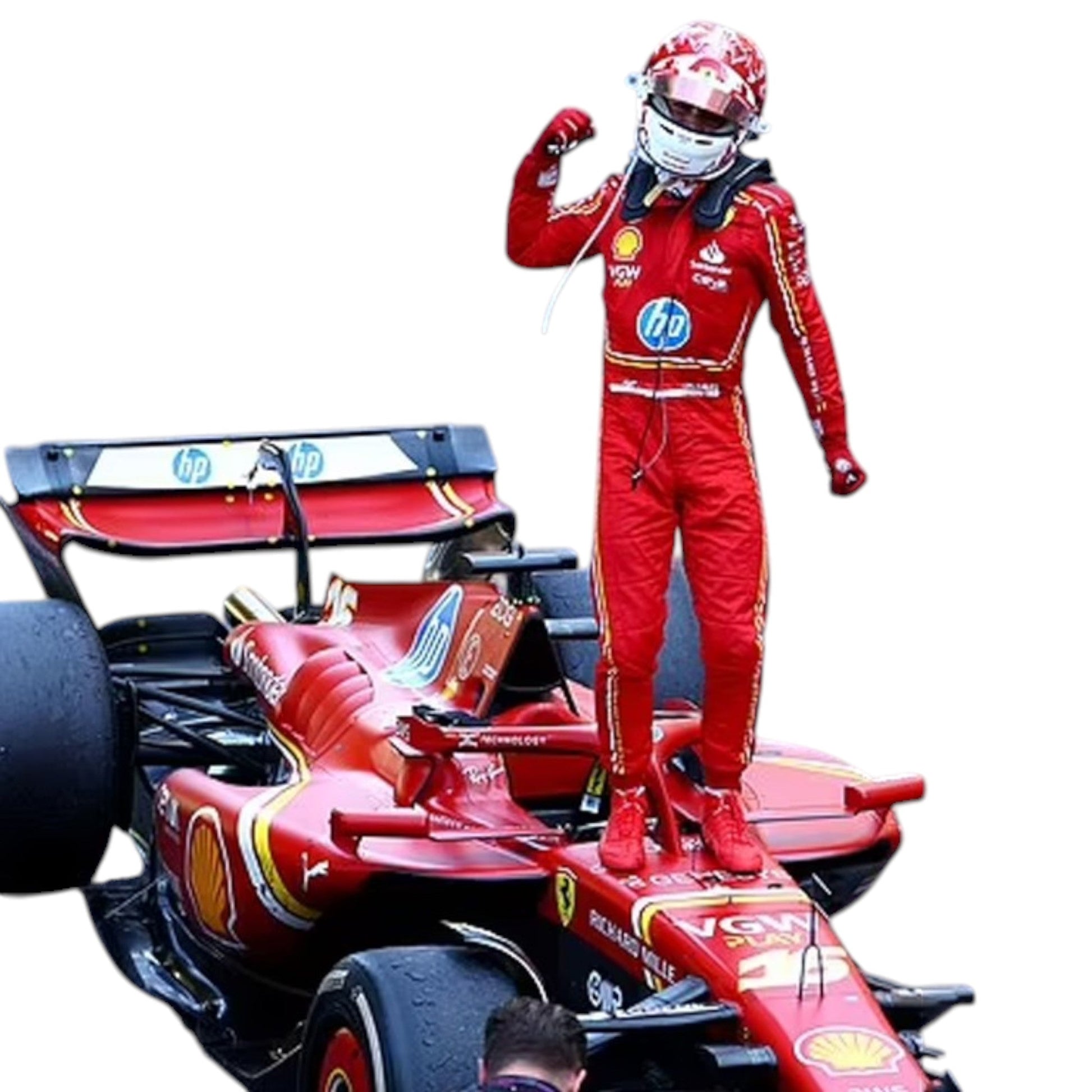 Charles Leclerc 2024 Ferrari Monaco GP F1 Race Suit - Barirah Racewear image 1