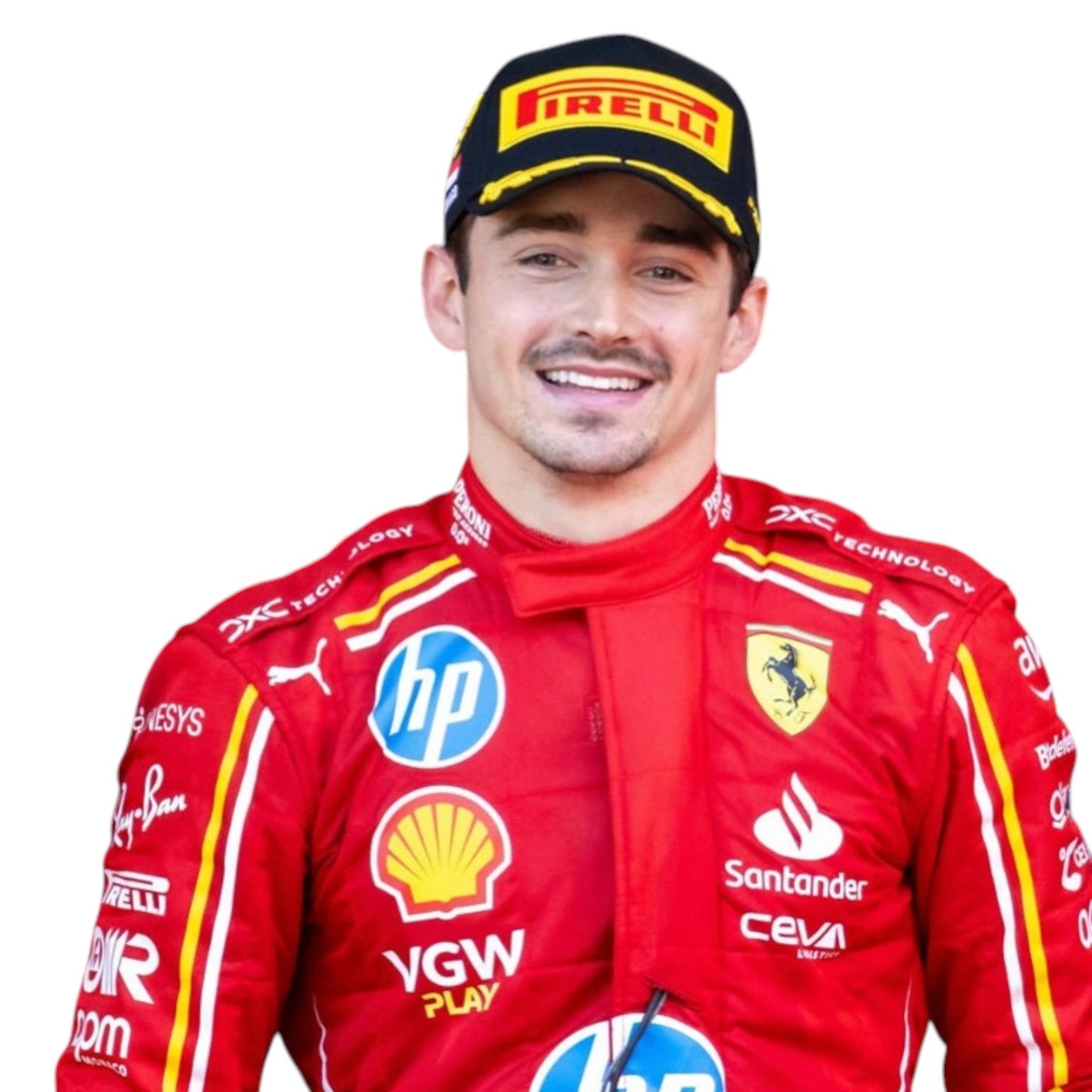 Charles Leclerc 2024 Ferrari Monaco GP F1 Race Suit - Barirah Racewear image 4