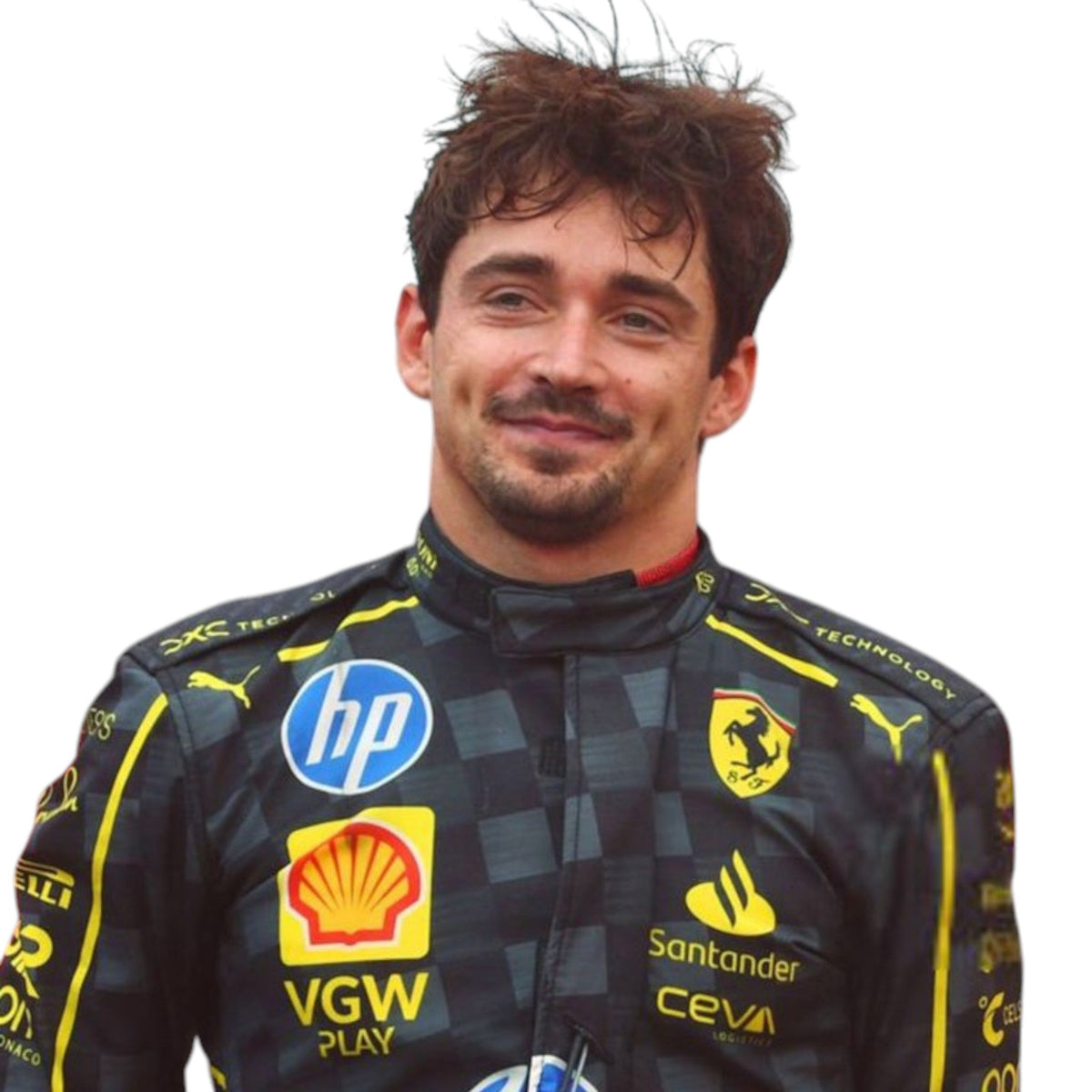 Charles Leclerc 2024 Ferrari Monza GP F1 Race Suit - Barirah Racewear image 1
