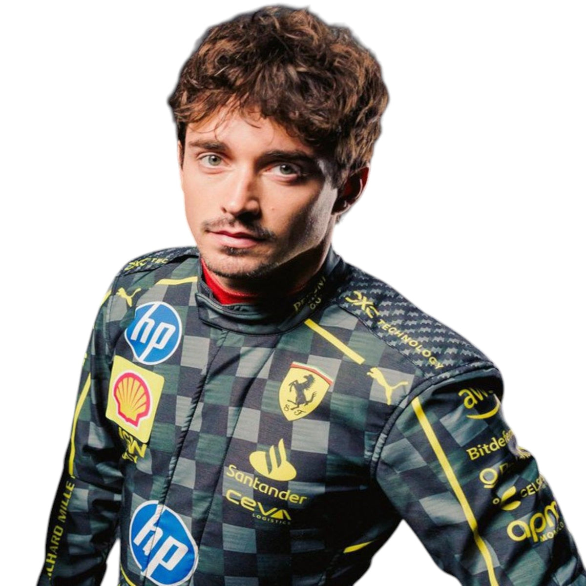 Charles Leclerc 2024 Ferrari Monza GP F1 Race Suit - Barirah Racewear image 2