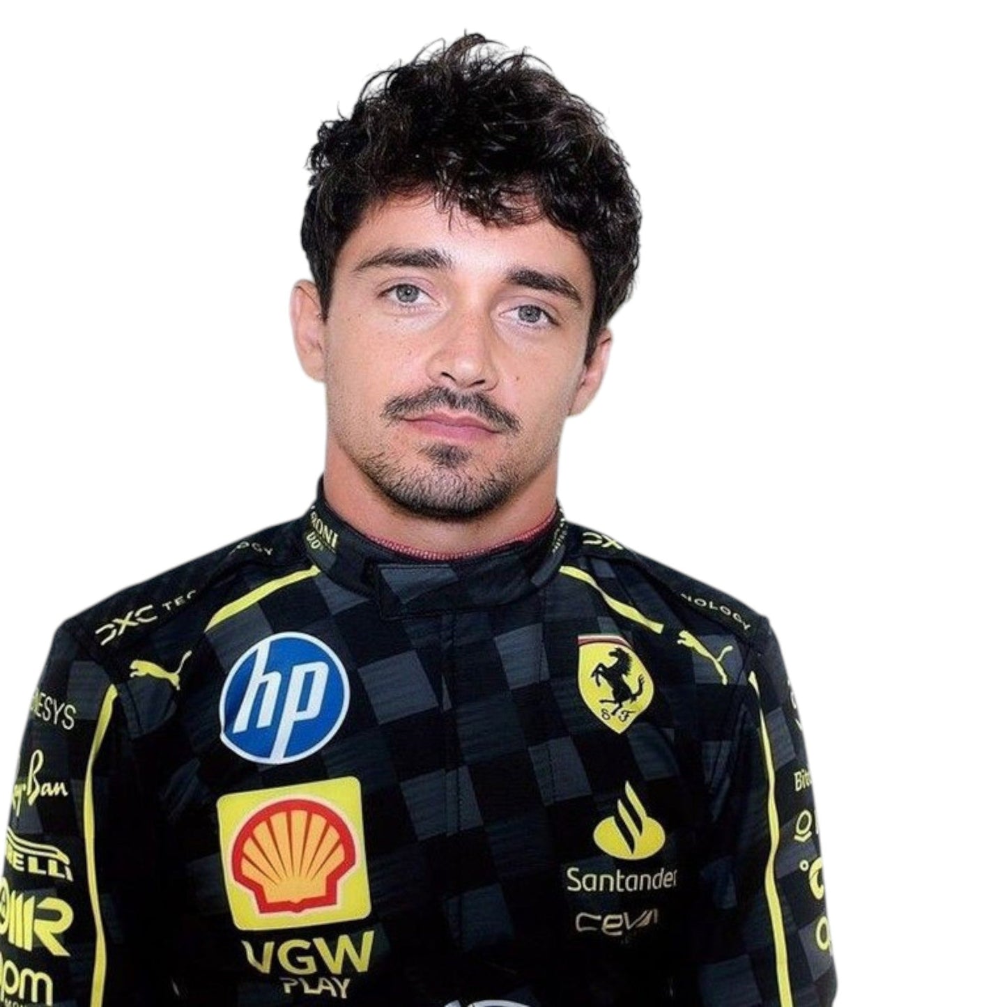 Charles Leclerc 2024 Ferrari Monza GP F1 Race Suit - Barirah Racewear image 3