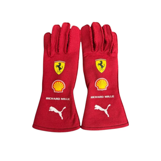 Charles Leclerc 2025 Ferrari F1 Racing Gloves - Barirah Racewear image 1