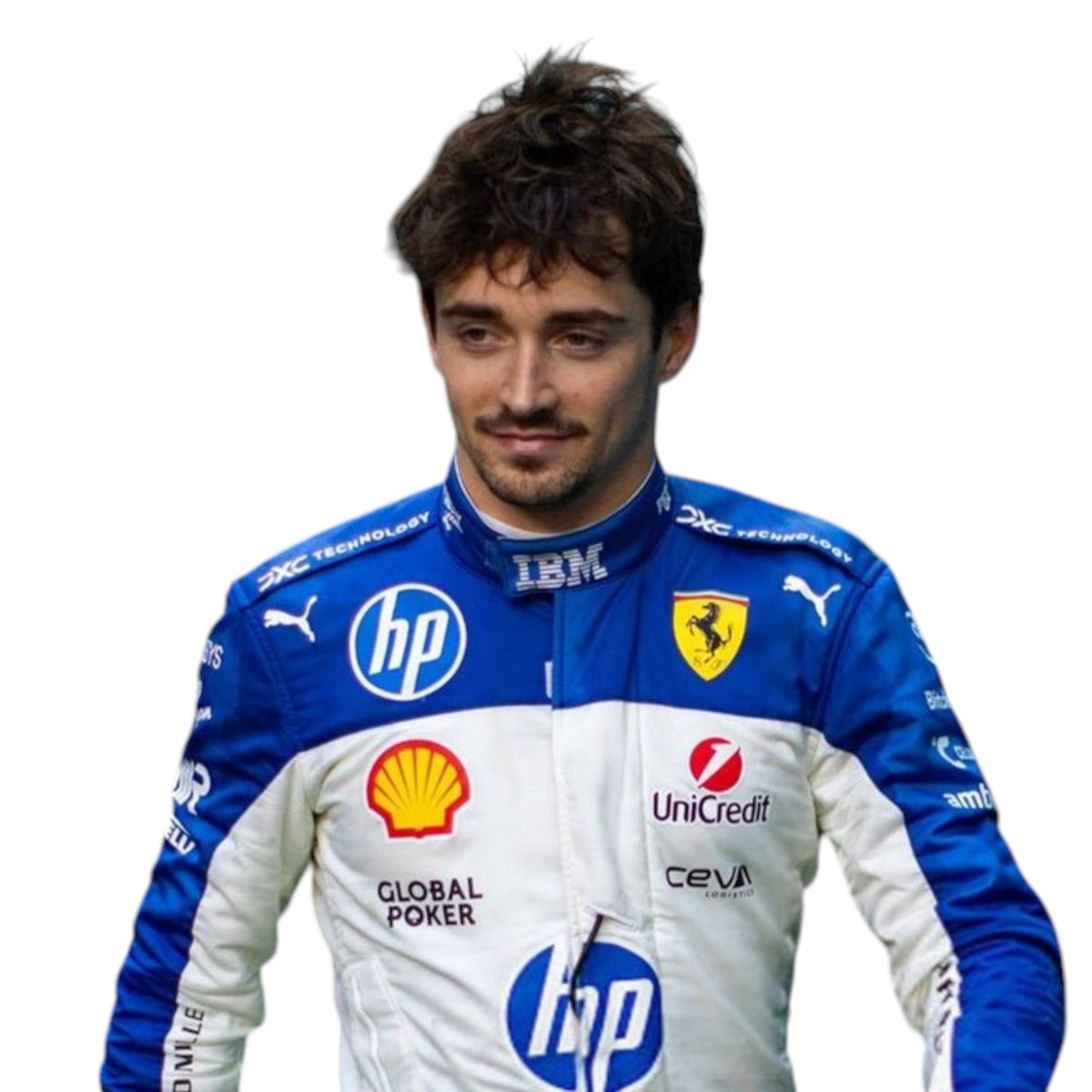 Charles Leclerc 2025 Ferrari Miami GP F1 Race Suit - Barirah Racewear image 1