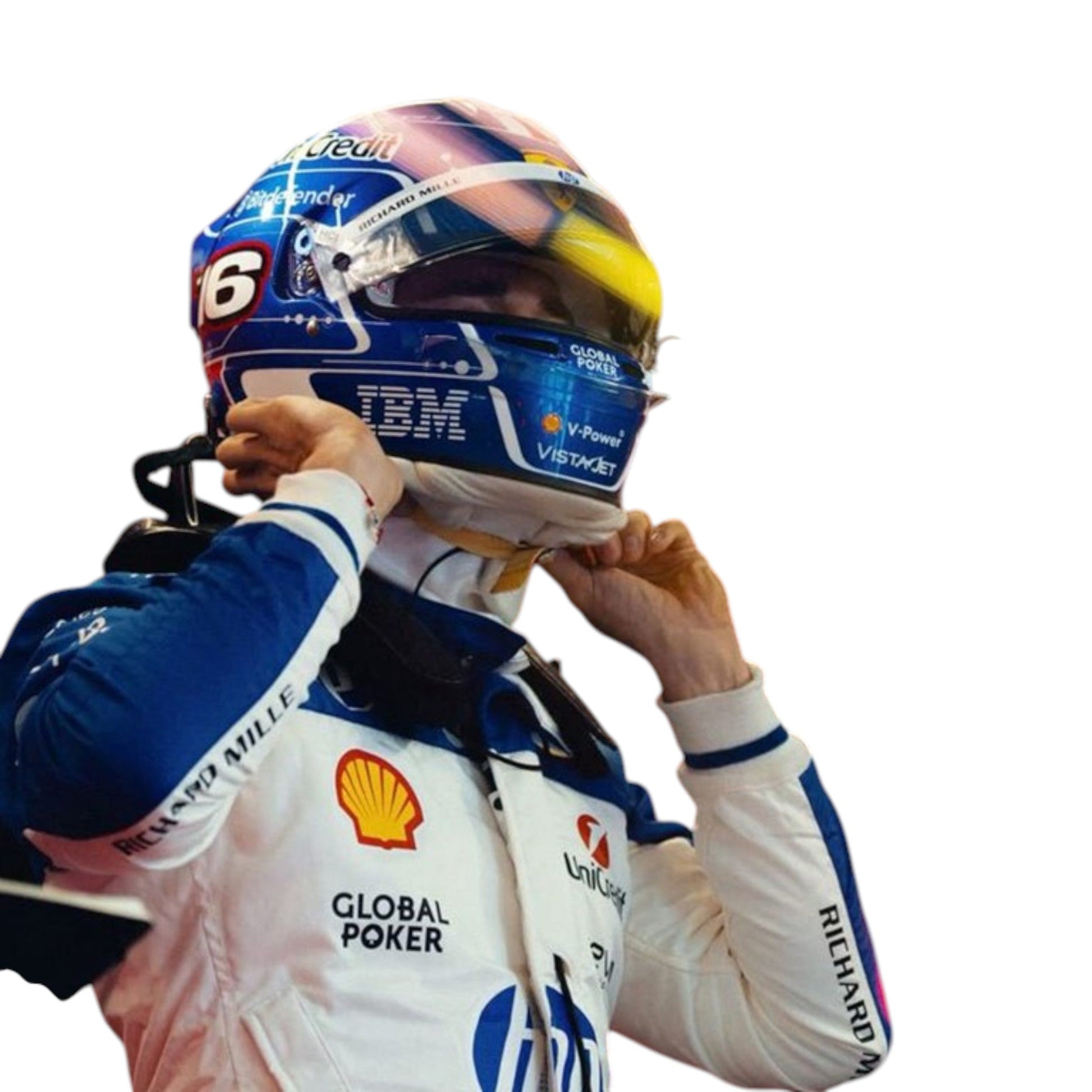 Charles Leclerc 2025 Ferrari Miami GP F1 Race Suit - Barirah Racewear image 2
