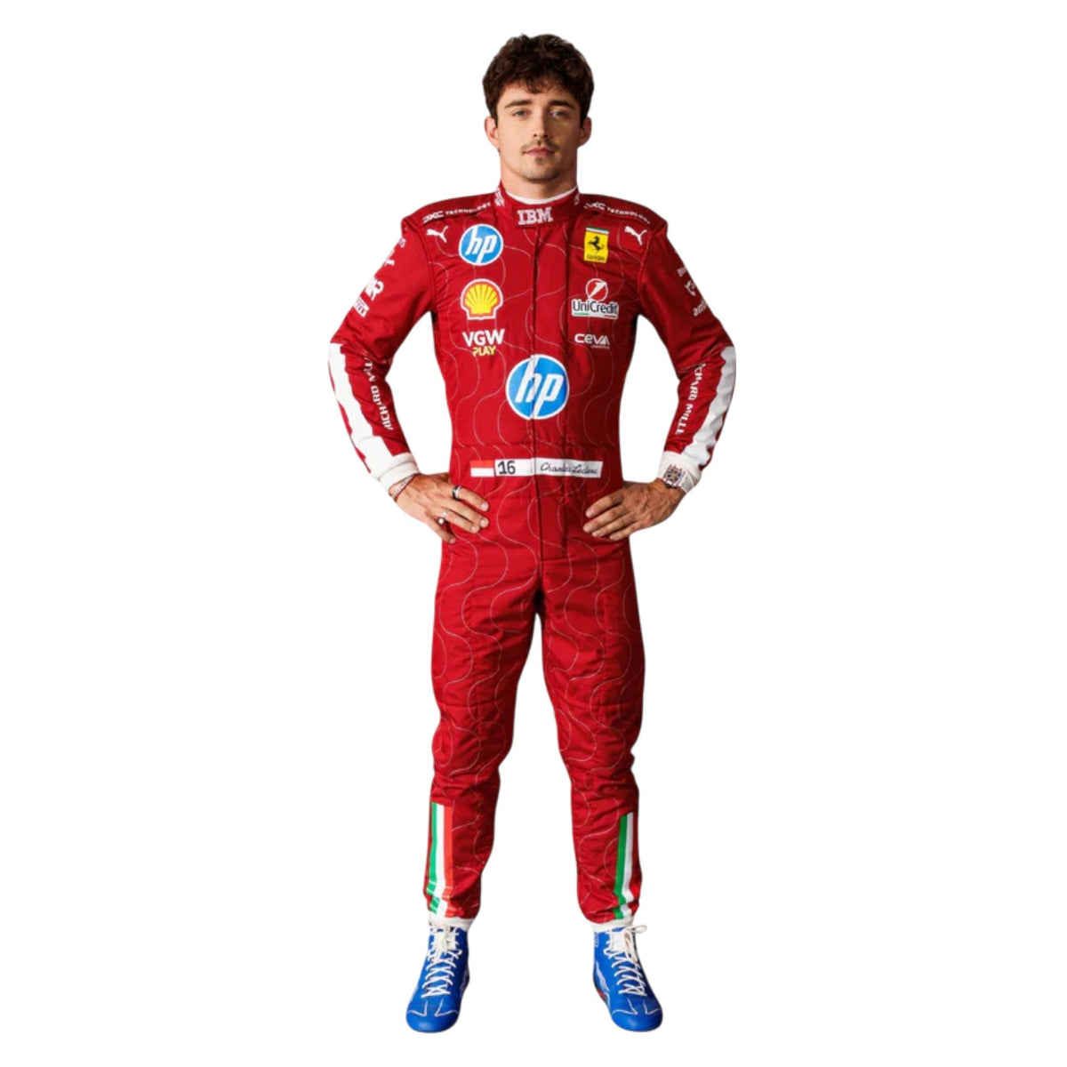 Charles Leclerc 2025 Ferrari Monza GP F1 Race Suit - Barirah Racewear image 1