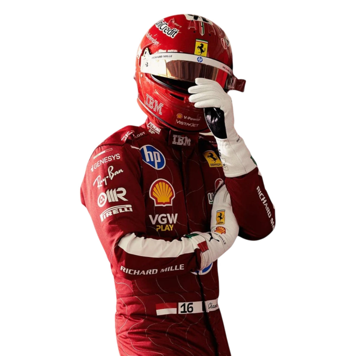 Charles Leclerc 2025 Ferrari Monza GP F1 Race Suit - Barirah Racewear image 5