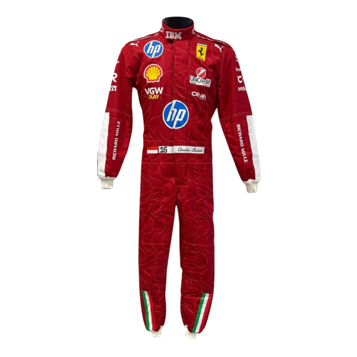 Charles Leclerc 2025 Ferrari Monza GP F1 Race Suit - Barirah Racewear image 3
