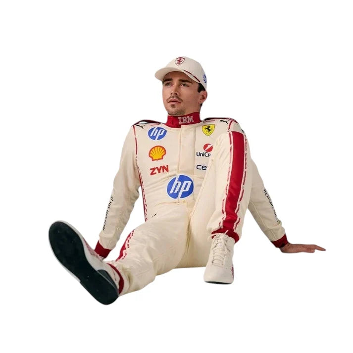 Charles Leclerc 2026 Ferrari Monaco GP F1 Race Suit - Barirah Racewear image 7