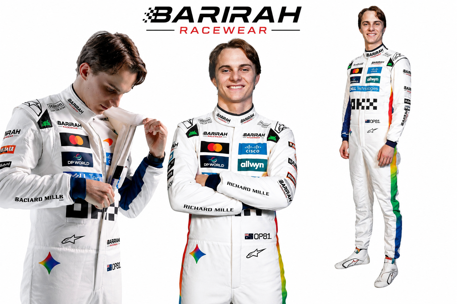 Oscar Piastri 2026 McLaren F1 Racing Suit | Barirah Racewear Custom Motorsport Driver Overall | Premium FIA-Style Racing Suit | White Performance Race Suit