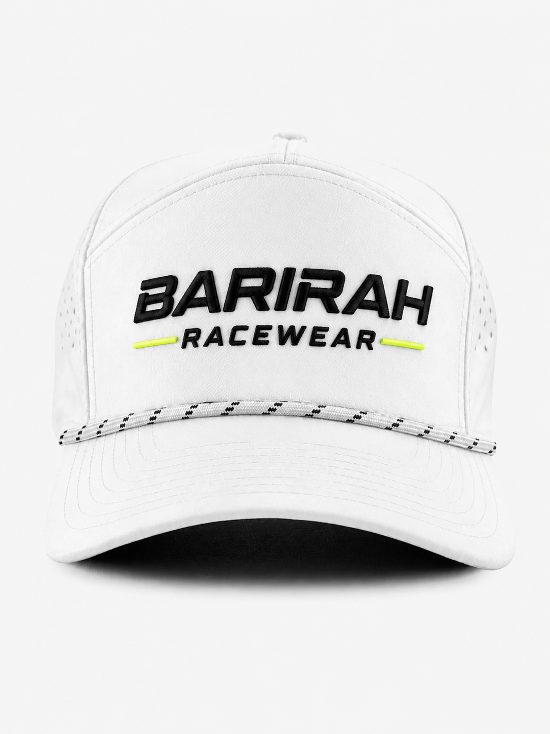 Barirah Racewear Performance Trucker Cap | Premium Breathable Motorsport Hat – White