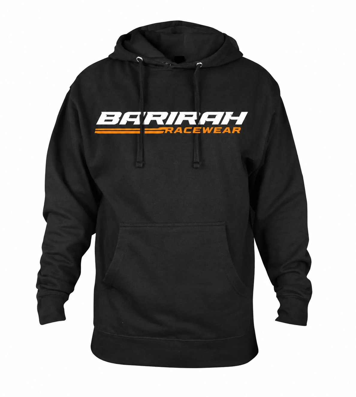 Barirah Racewear Premium Logo Hoodie – Black Motorsport Pullover Hoodie