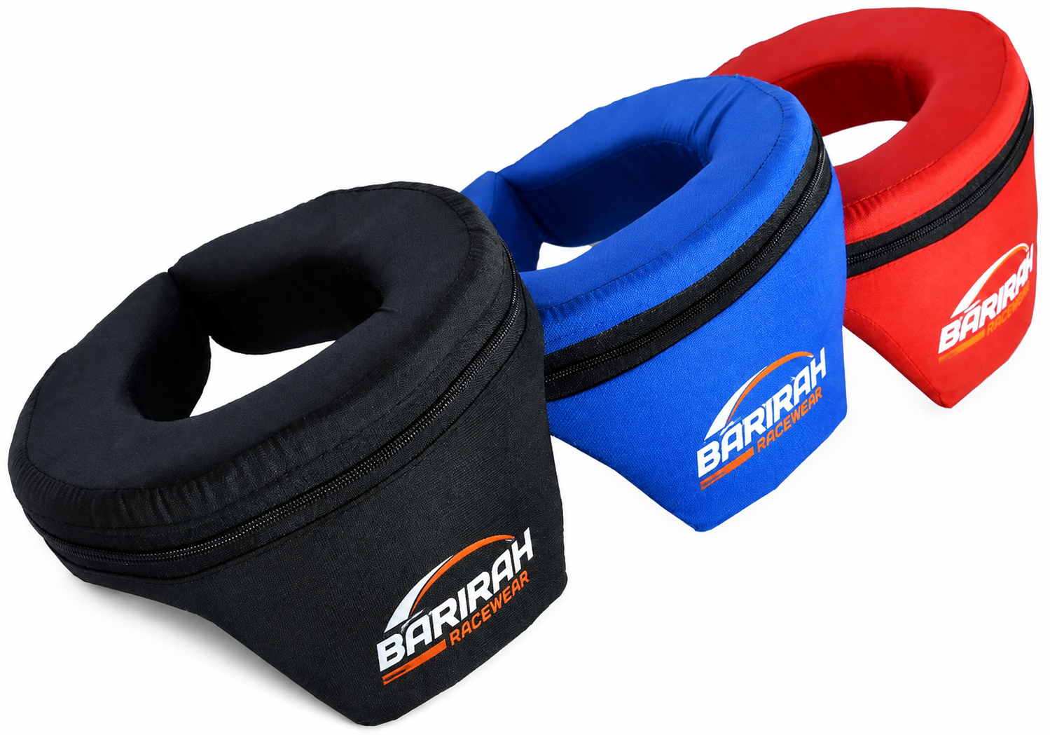 Barirah Racewear Racing Neck Support Collar – Black, Blue & Red | Premium Motorsport Neck Brace Collection