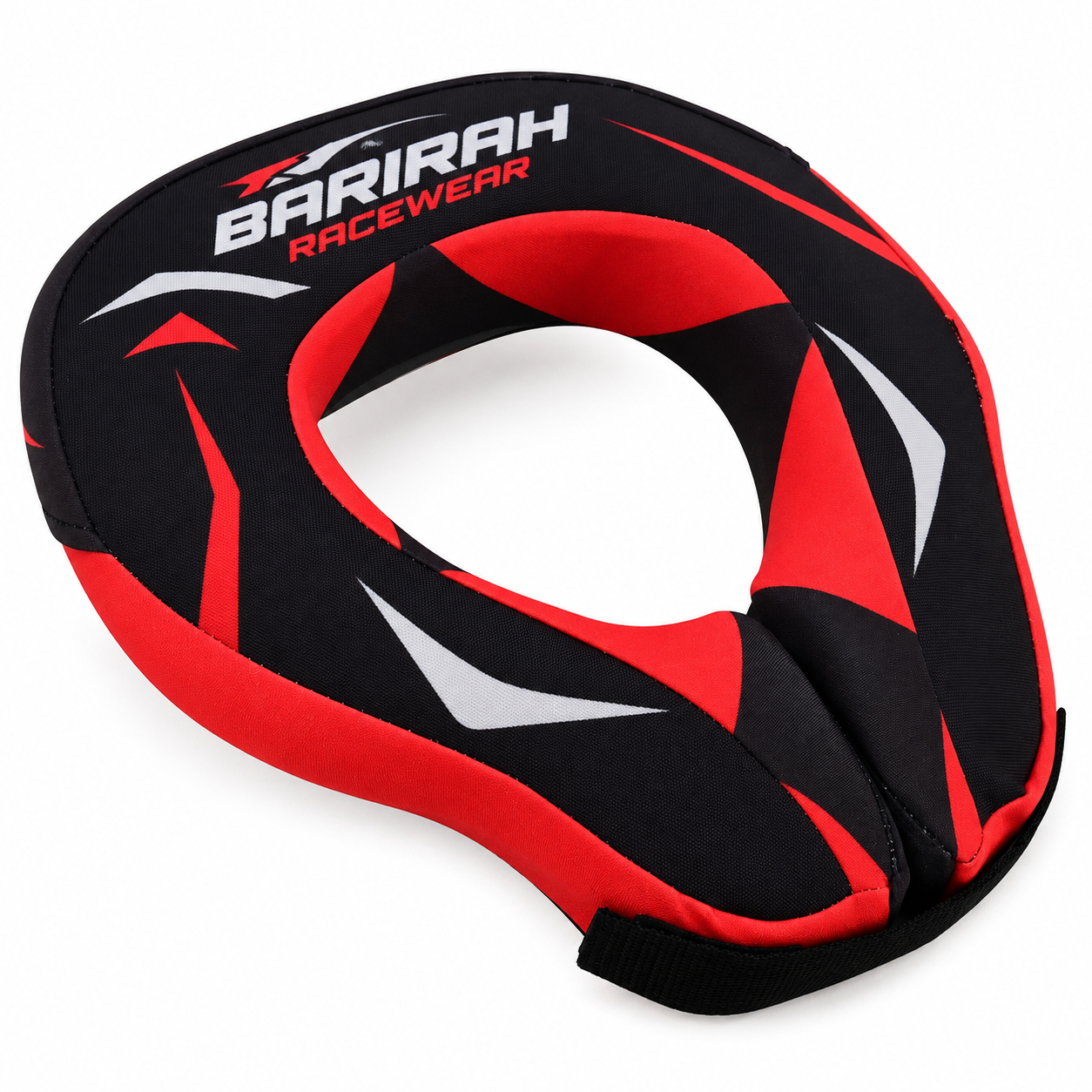 Barirah Racewear Performance Racing Neck Support Collar – Red & Black | Lightweight Motorsport Neck Brace