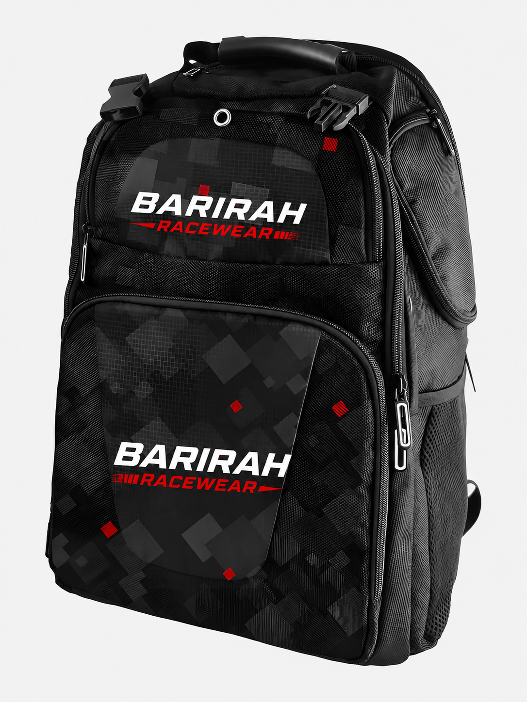 Barirah Racewear Premium Racing Backpack | Motorsport Helmet & Gear Bag | Track Day Travel Backpack
