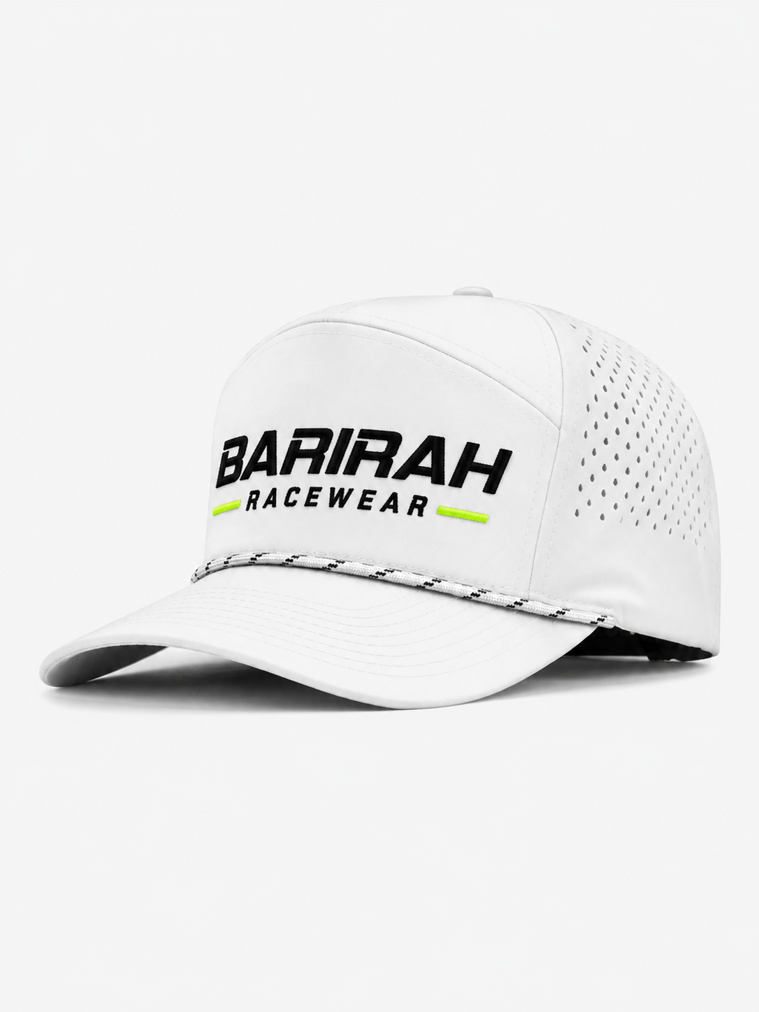 Barirah Racewear Performance Trucker Cap | Premium Breathable Motorsport Hat – White