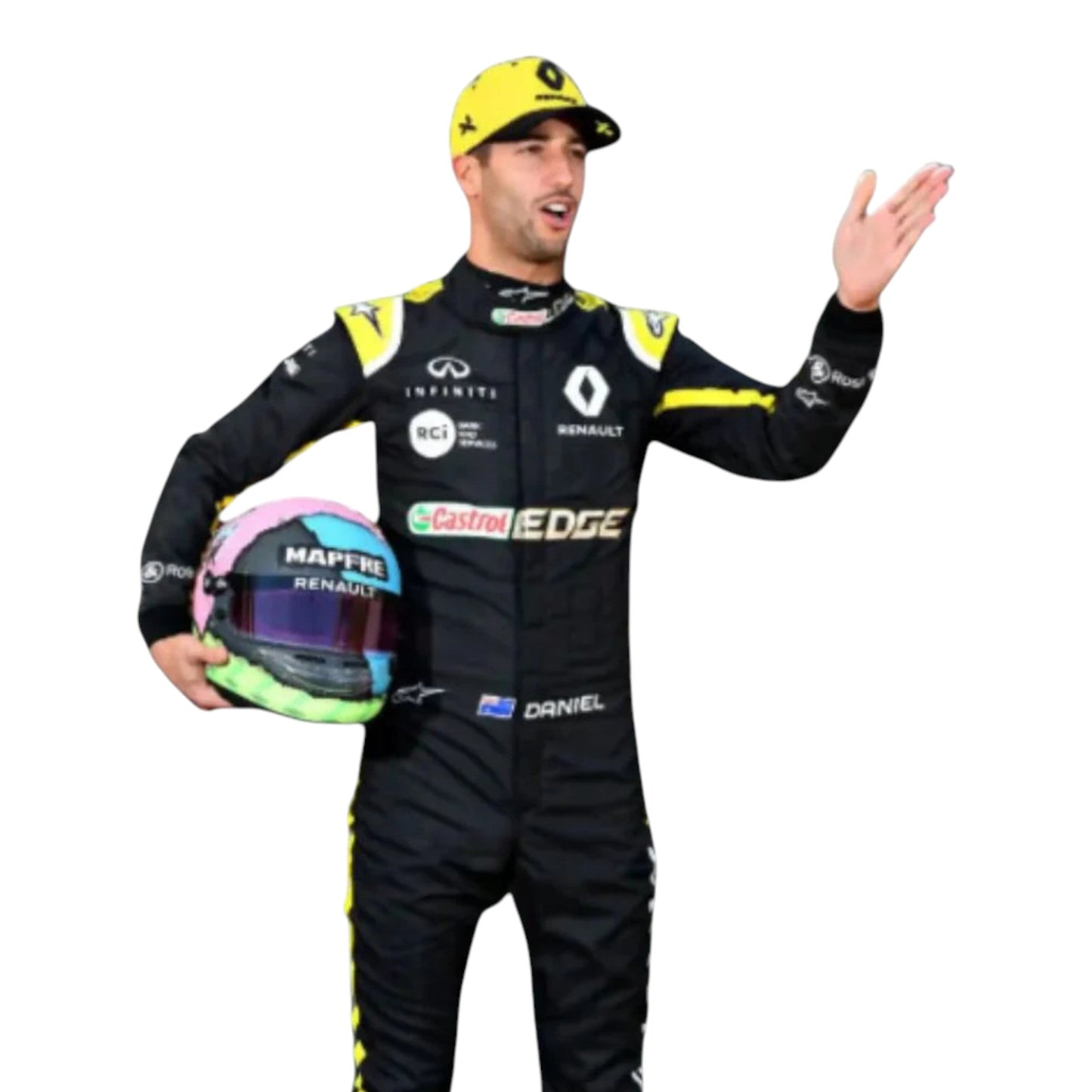 Daniel Ricciardo 2019 Renault F1 Race Suit - Barirah Racewear image 2