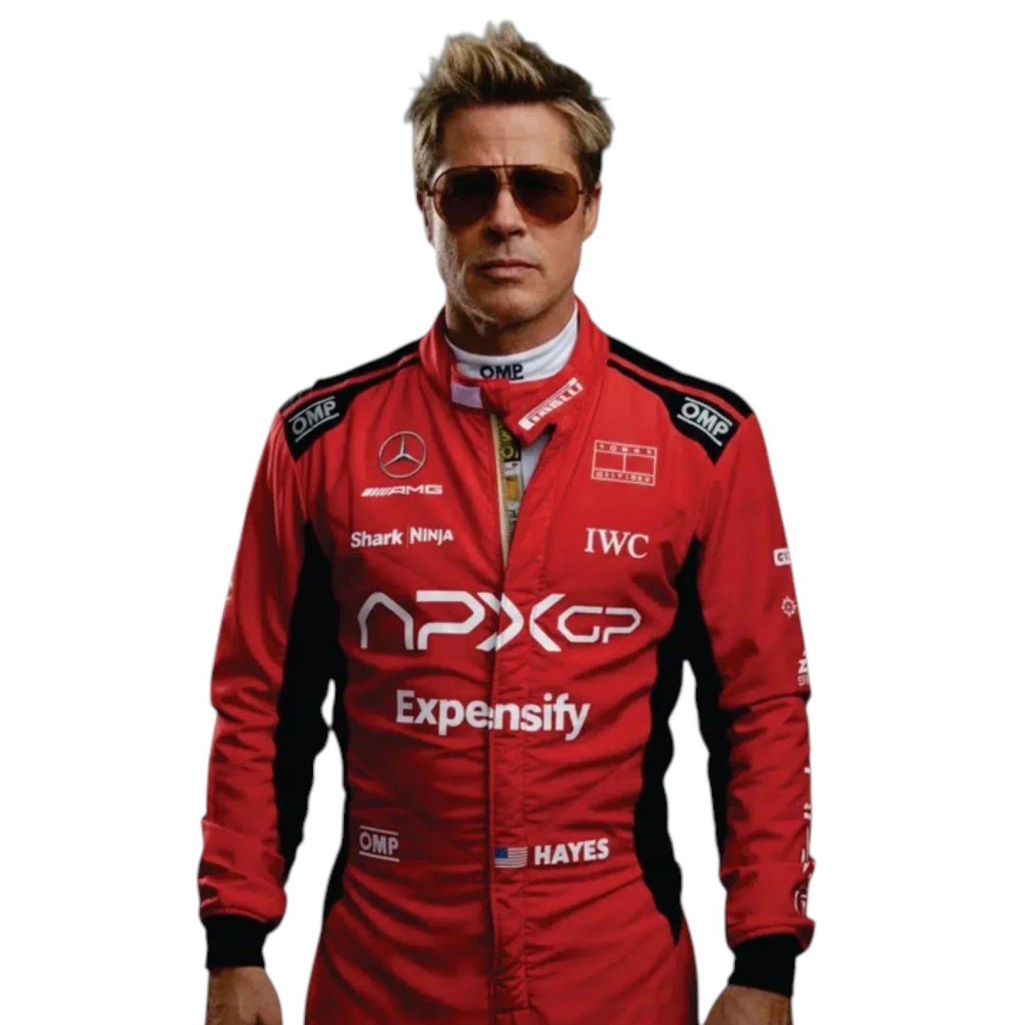 F1 Movie Sonny Hayes (Brad Pitt) 2025 F1 Race Suit (Red) - Barirah Racewear image 2