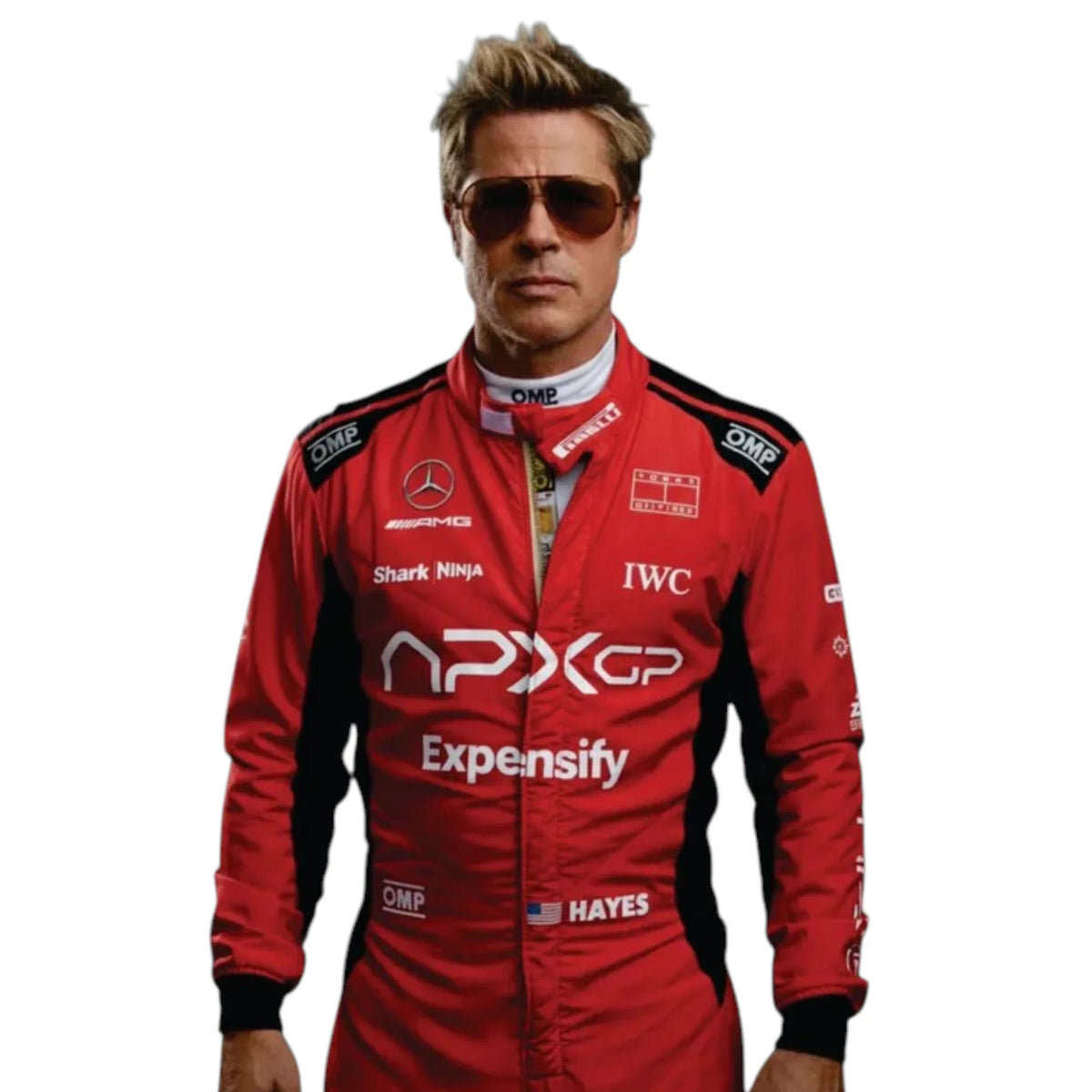 F1 Movie Sonny Hayes (Brad Pitt) 2025 F1 Race Suit (Red) - Barirah Racewear image 2