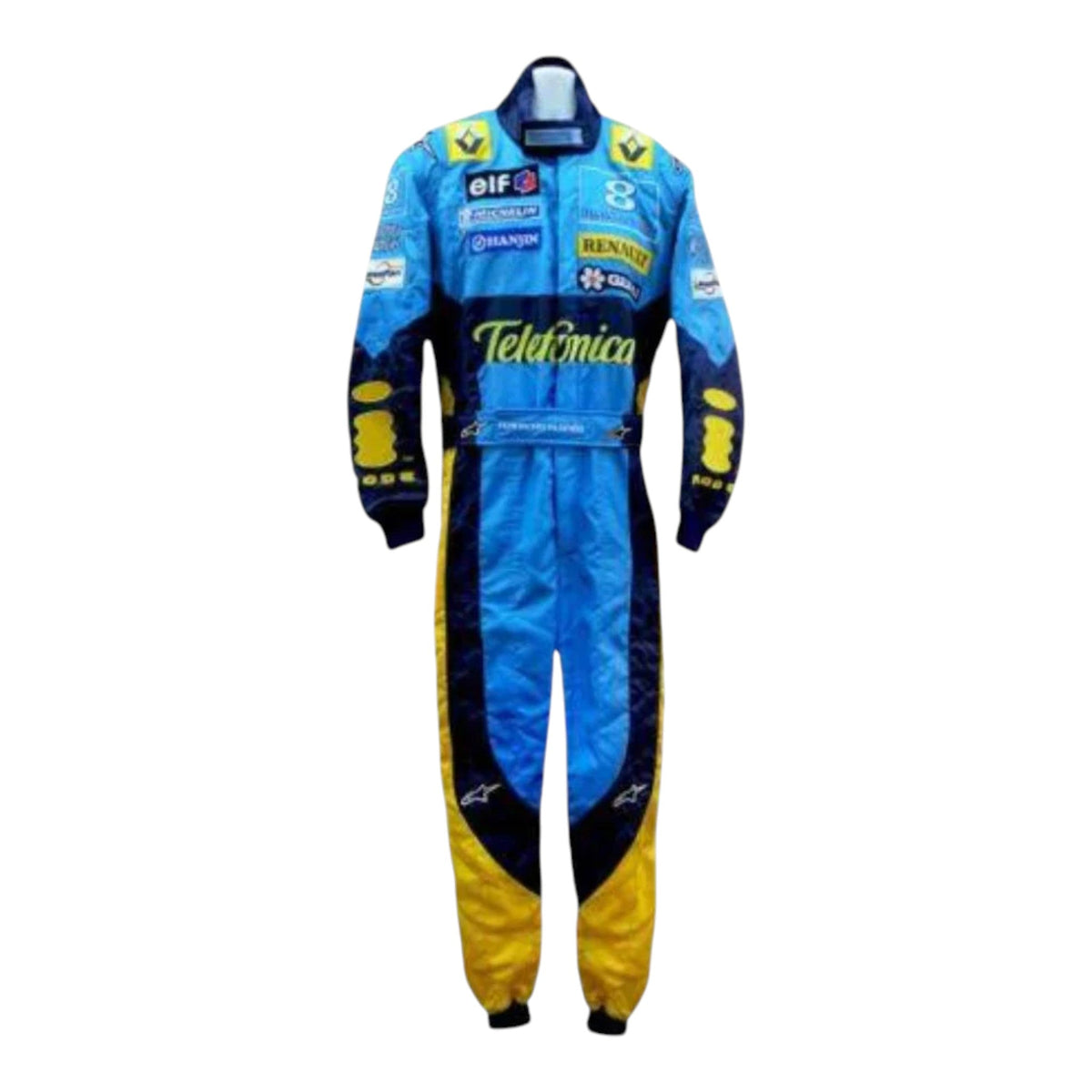 Fernando Alonso 2004 Renault F1 Race Suit - Barirah Racewear image 1