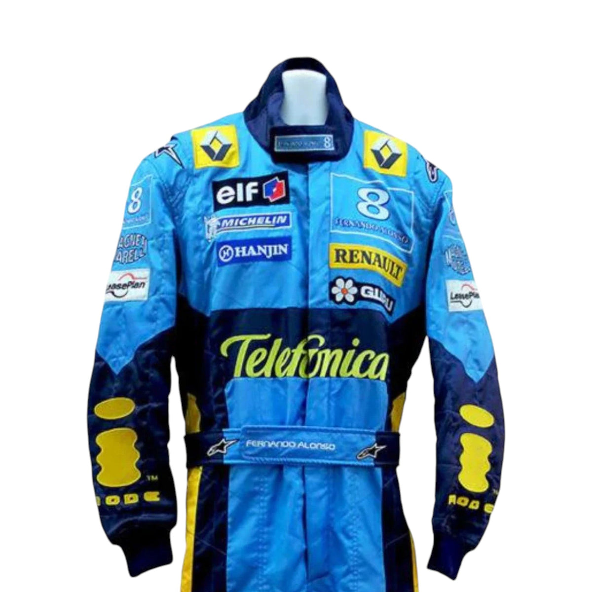 Fernando Alonso 2004 Renault F1 Race Suit - Barirah Racewear image 2