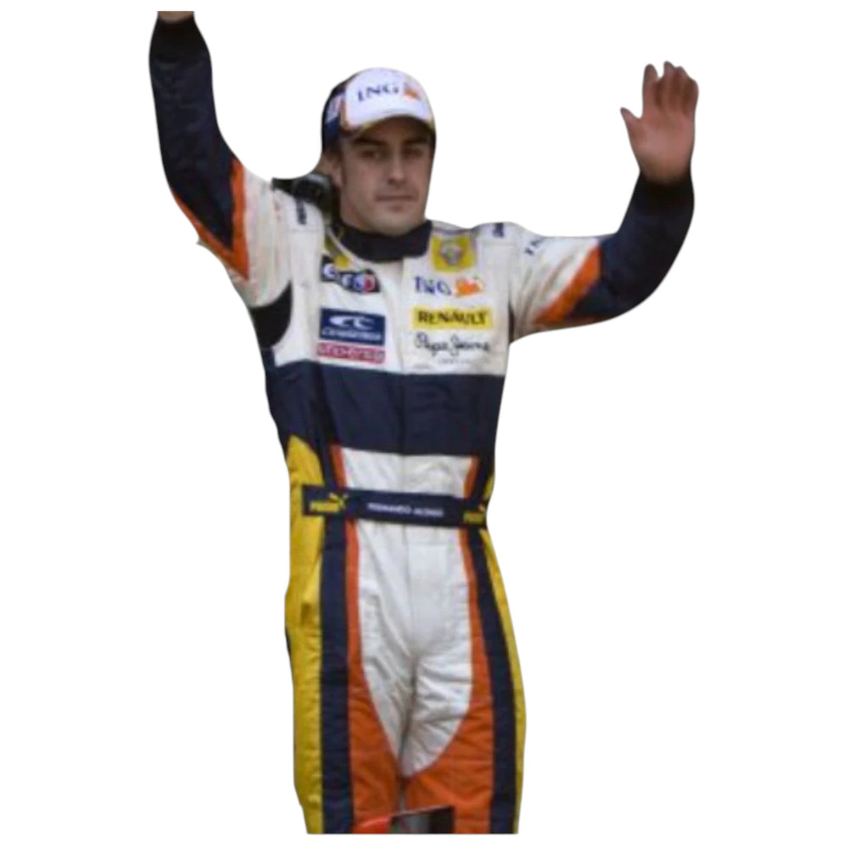 Fernando Alonso 2008 Renault F1 Race Suit - Barirah Racewear image 2