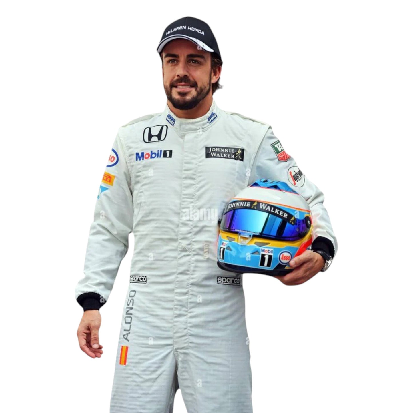 Fernando Alonso 2015 Mclaren F1 Race Suit - Barirah Racewear image 2