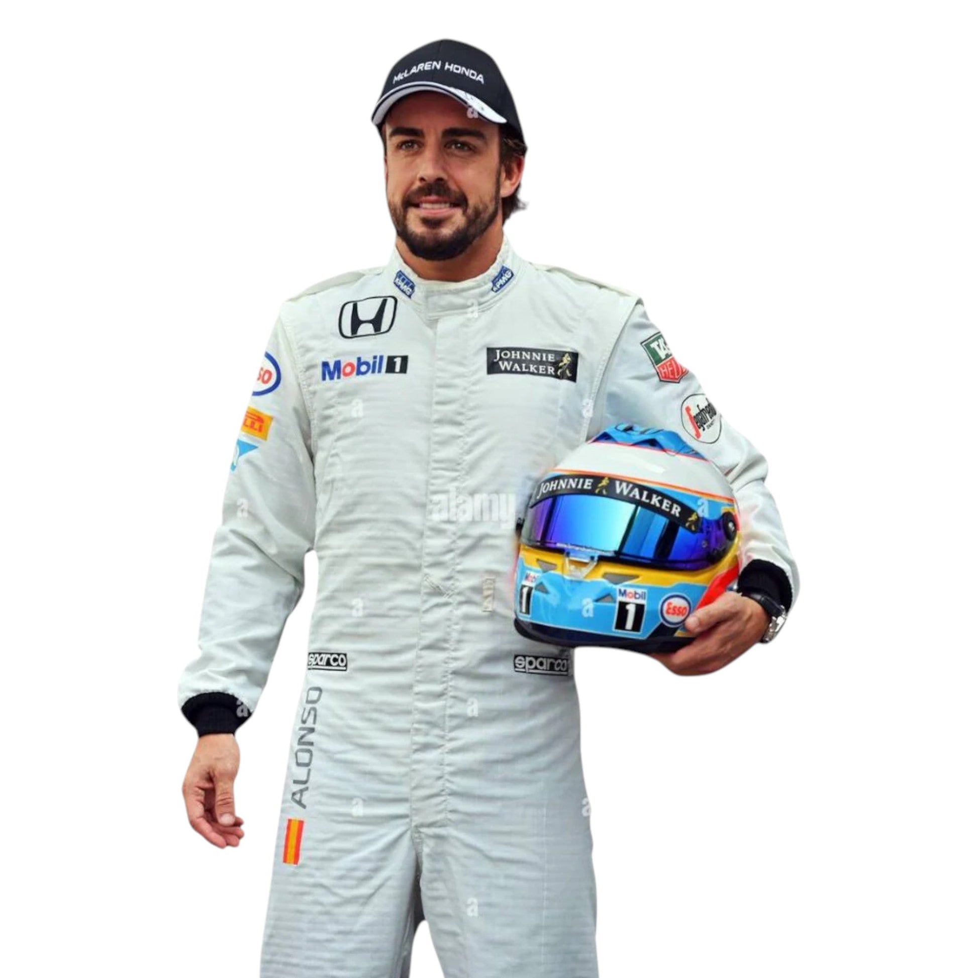 Fernando Alonso 2015 Mclaren F1 Race Suit - Barirah Racewear image 2
