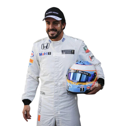 Fernando Alonso 2015 Mclaren F1 Race Suit - Barirah Racewear image 3