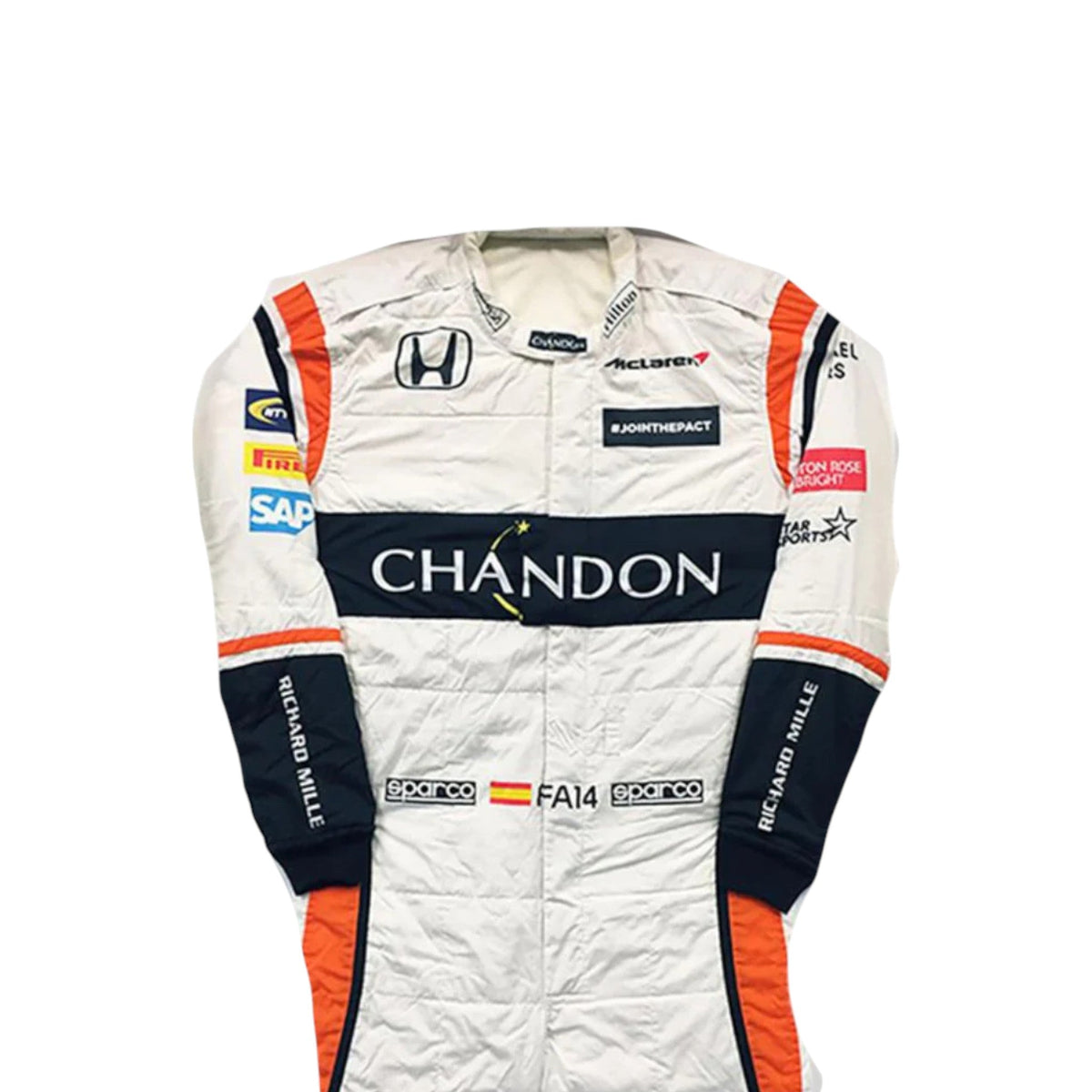 Fernando Alonso 2017 Mclaren F1 Race Suit - Barirah Racewear image 1