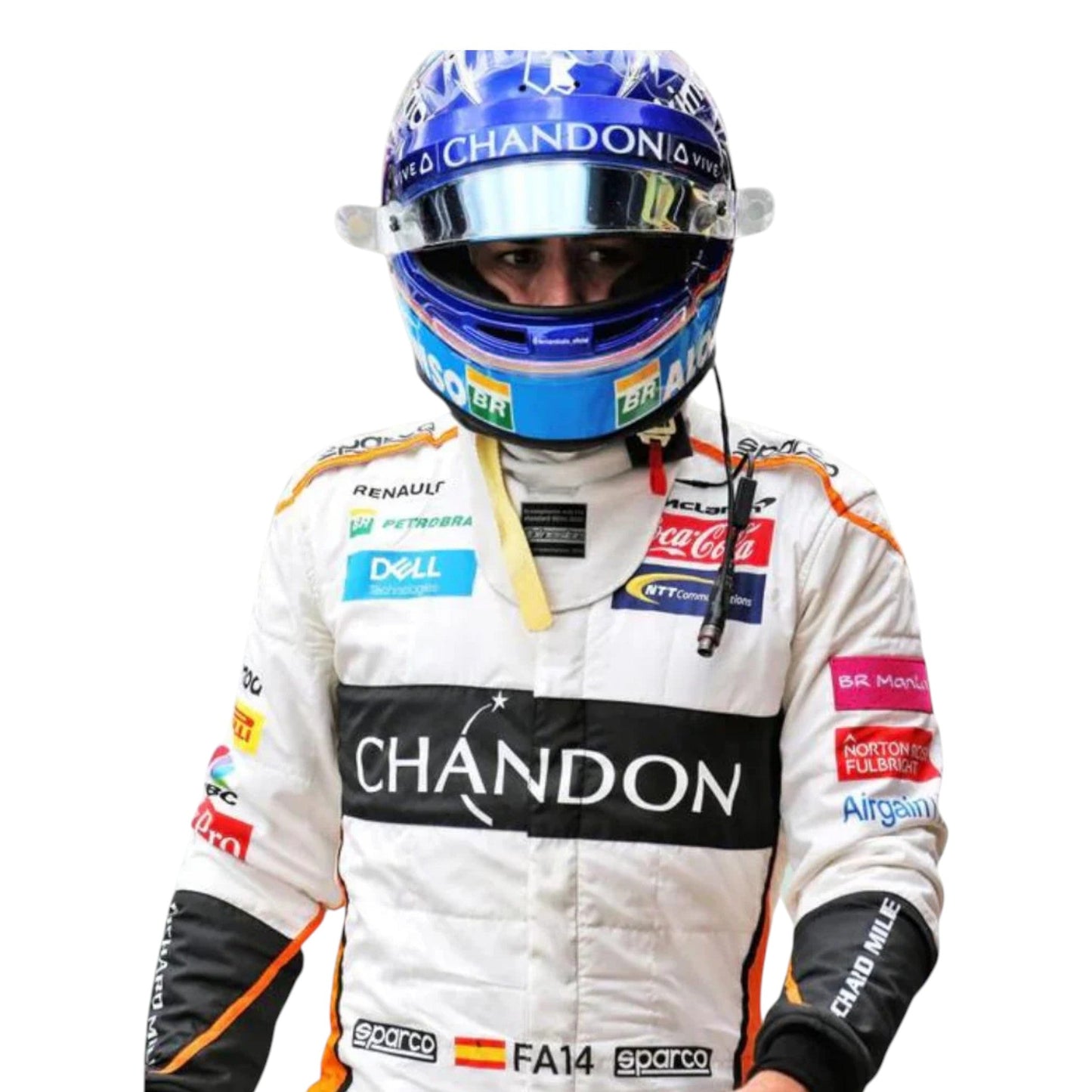 Fernando Alonso 2018 Mclaren F1 Race Suit - Barirah Racewear image 2