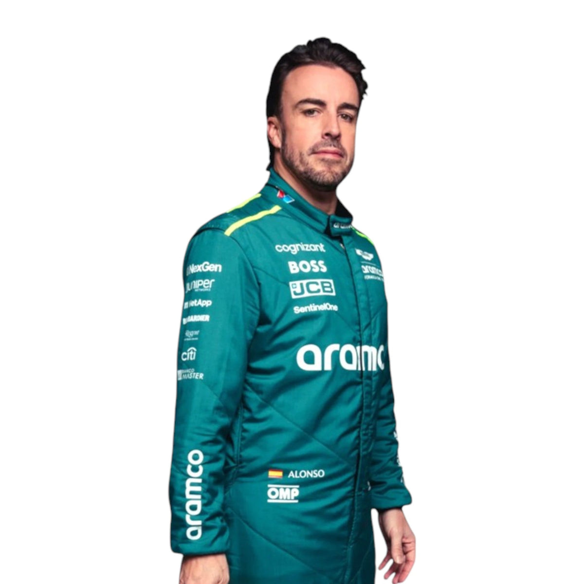 Fernando Alonso 2024 Aston Martin F1 Race Suit - Barirah Racewear image 1