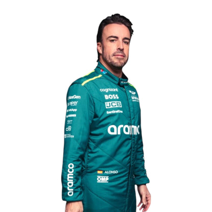 Fernando Alonso 2024 Aston Martin F1 Race Suit - Barirah Racewear image 1