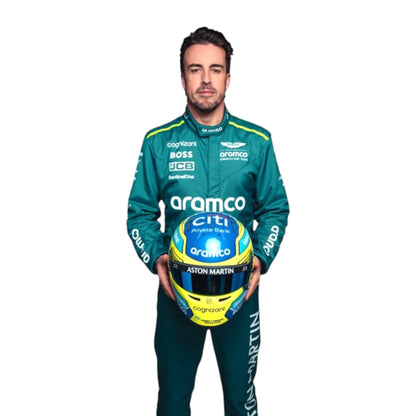 Fernando Alonso 2024 Aston Martin F1 Race Suit - Barirah Racewear image 4