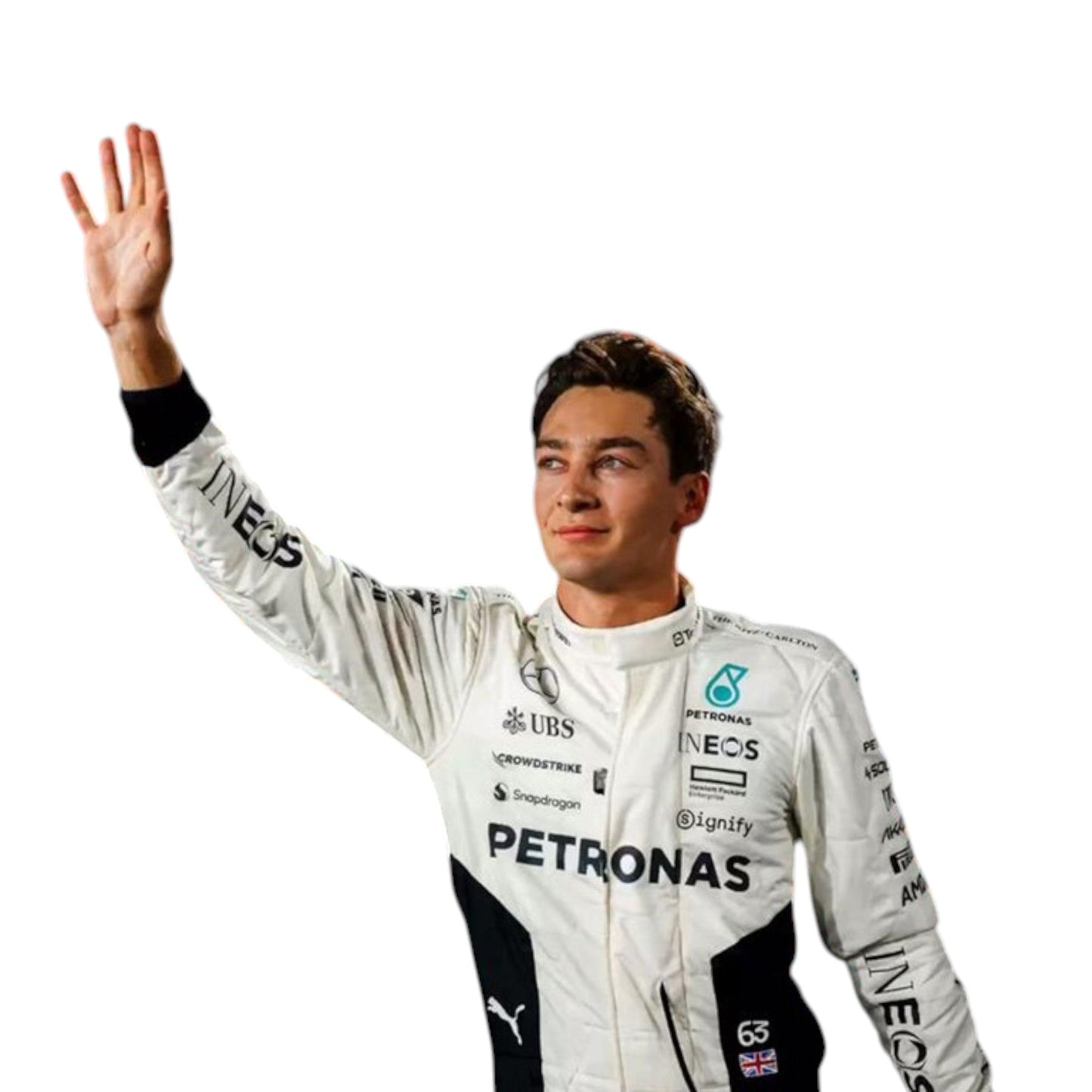 George Russel 2024 Mercedes-AMG Petronas Qatar GP F1 Race Suit - Barirah Racewear image 4