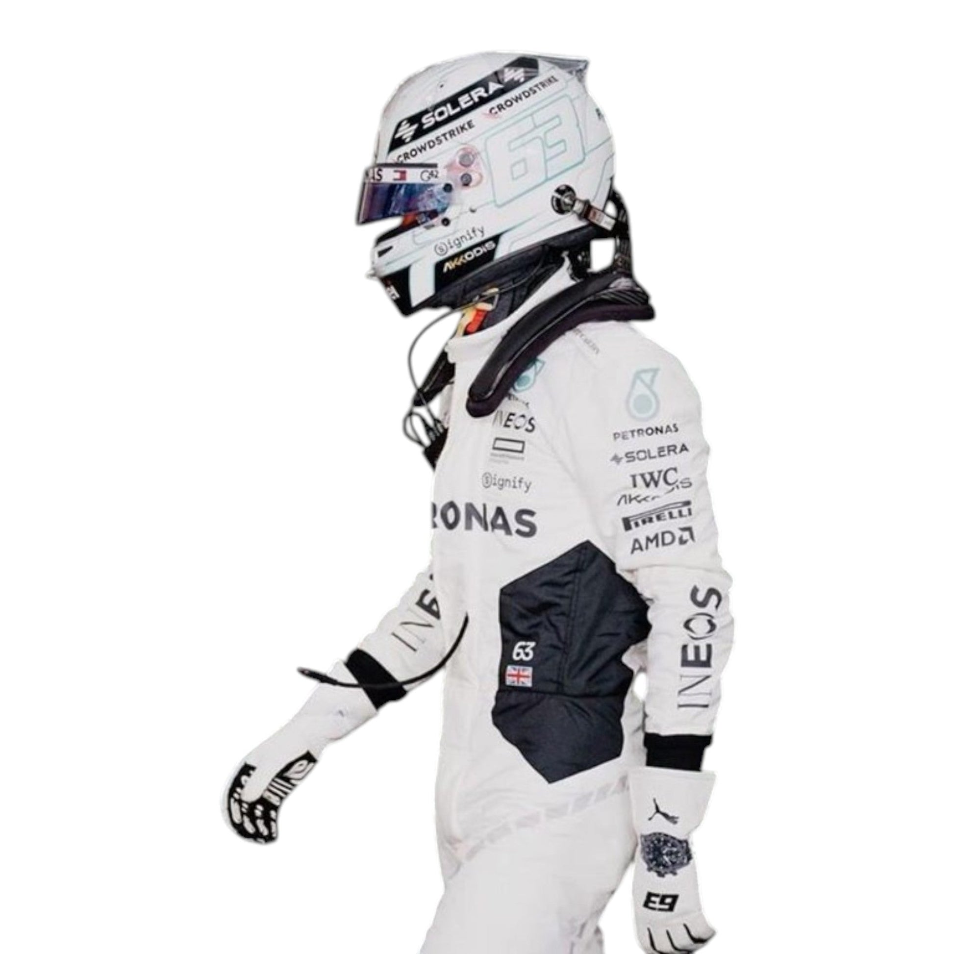 George Russel 2024 Mercedes-AMG Petronas Qatar GP F1 Race Suit - Barirah Racewear image 6