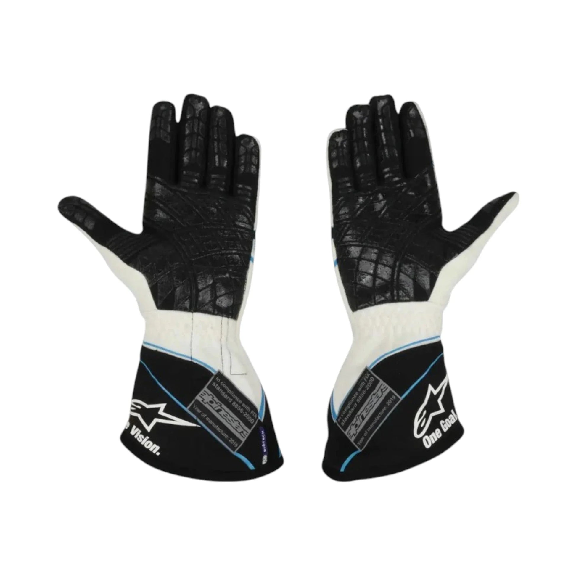 George Russell 2019 Willams F1 Racing Gloves - Barirah Racewear image 2