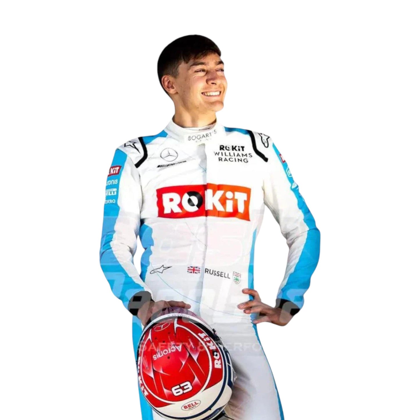 George Russell 2020 Williams F1 Race Suit - Barirah Racewear image 2