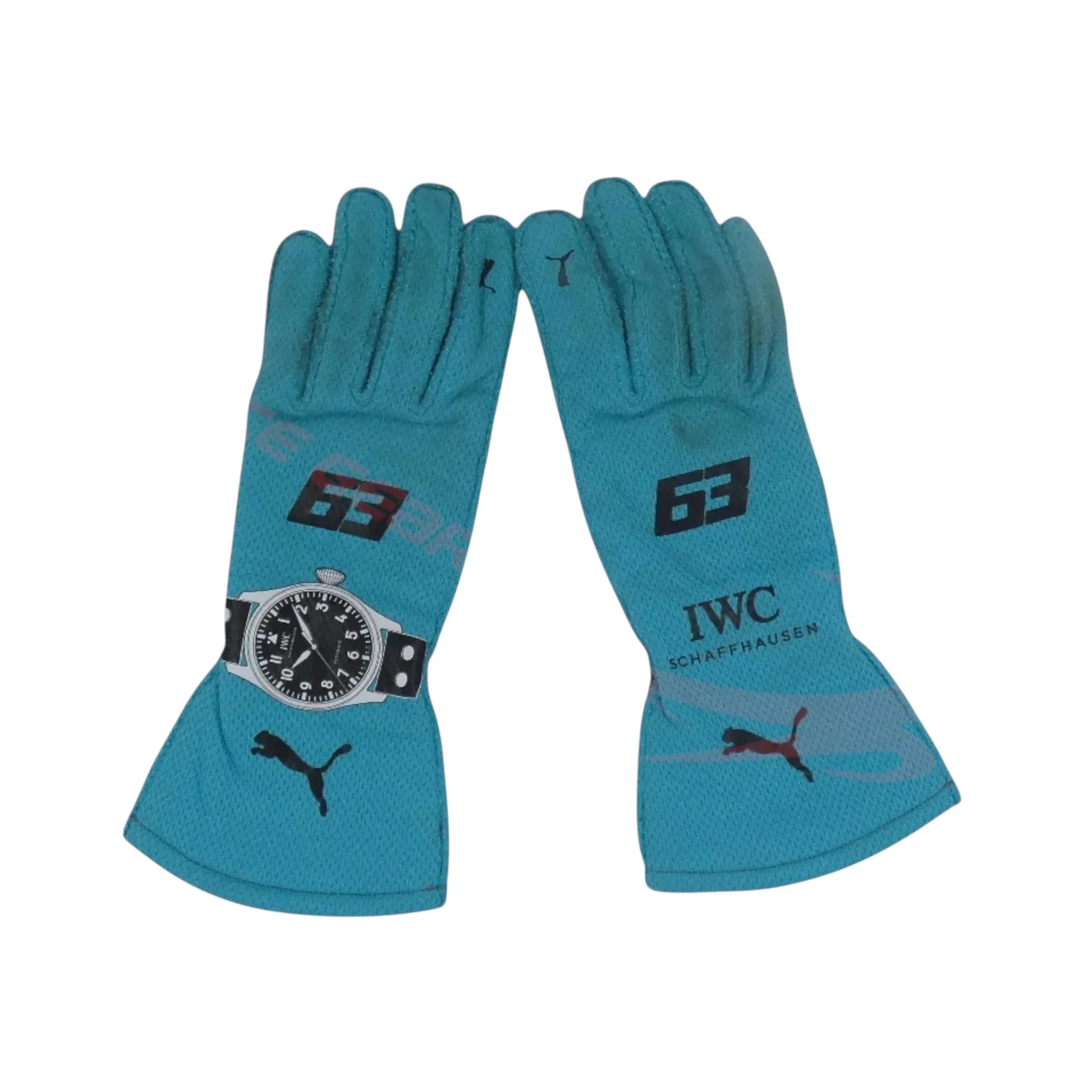George Russell 2024 Mercedes-AMG Petronas F1 Racing Gloves - Barirah Racewear image 1