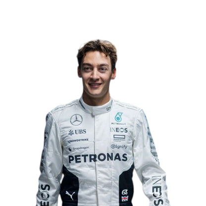 George Russel 2024 Mercedes-AMG Petronas Qatar GP F1 Race Suit - Barirah Racewear image 1