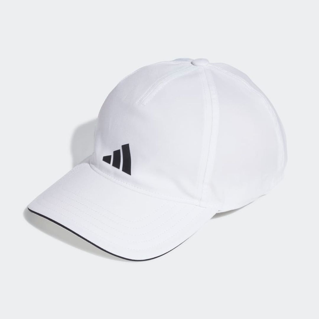 Adidas White Performance Baseball Cap - Lightweight Adjustable