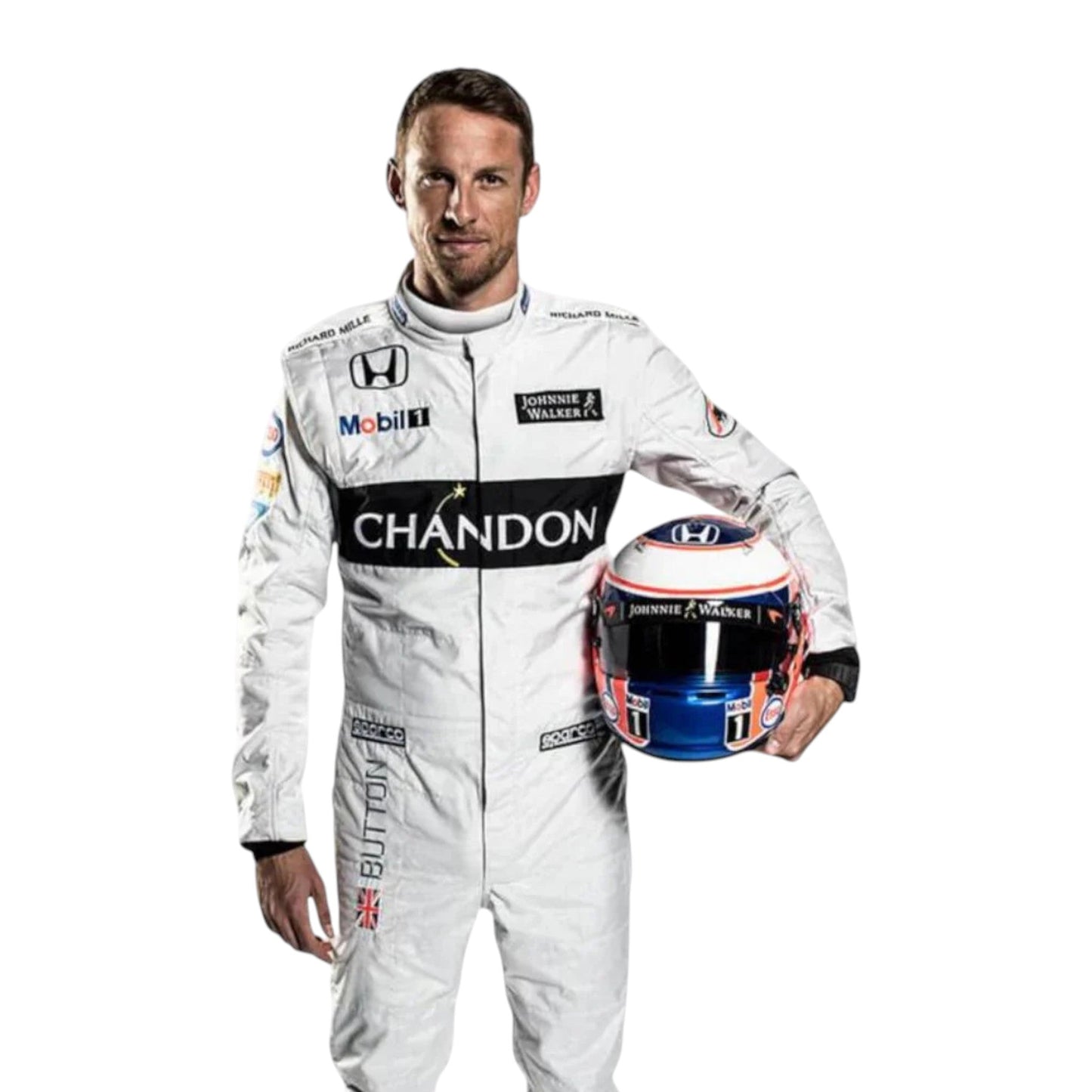 Jenson Button 2016 Mclaren F1 Race Suit - Barirah Racewear image 2