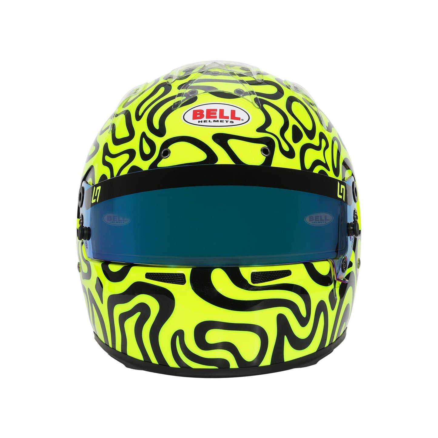 Bell KC7-CMR Pro Lando Norris Karting Helmet – Fluorescent Yellow Graphic | FIA CMR Certified