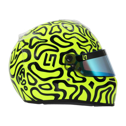 Bell KC7-CMR Pro Lando Norris Karting Helmet – Fluorescent Yellow Graphic | FIA CMR Certified