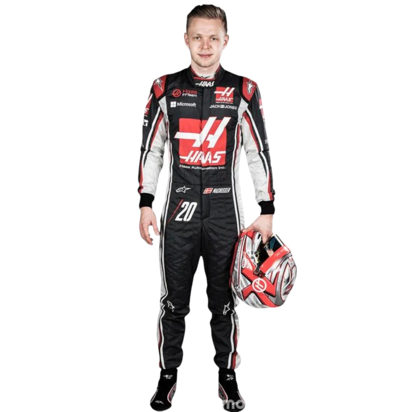 Kevin Magnussen 2017 Haas F1 Race Suit - Barirah Racewear image 1