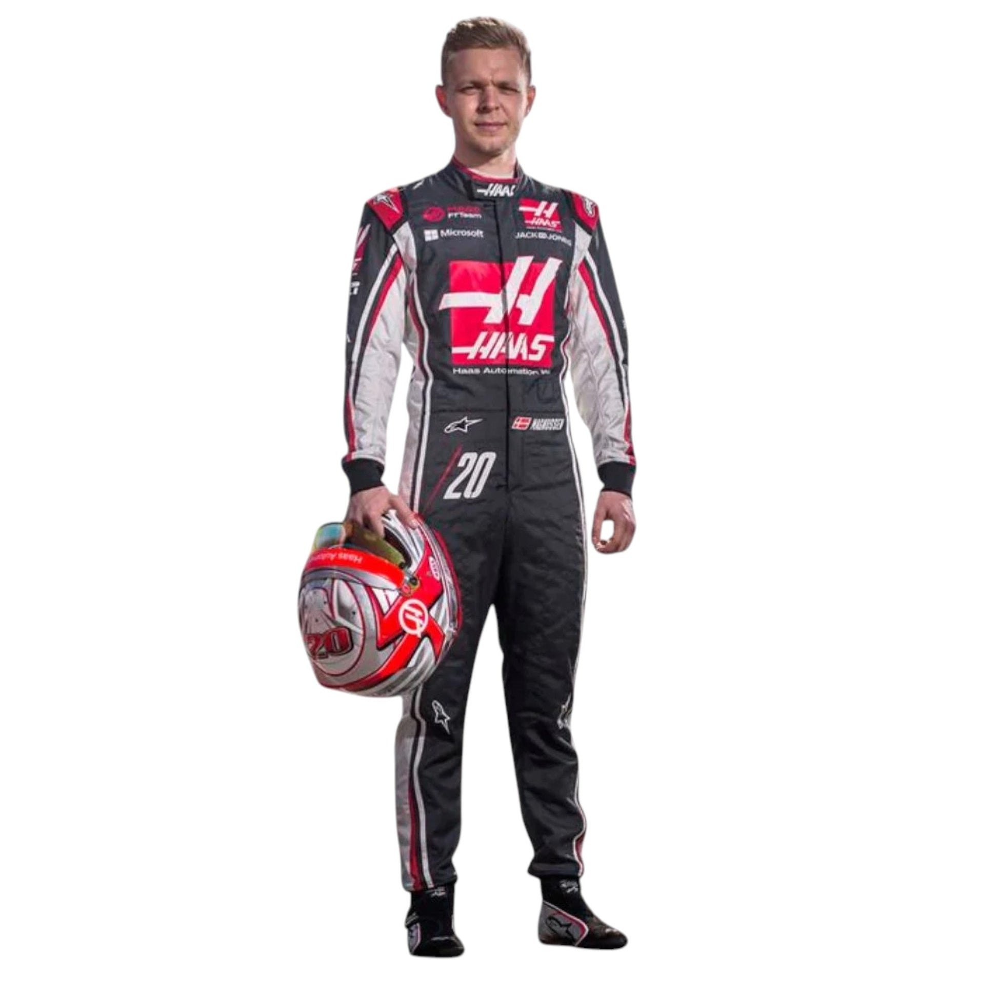 Kevin Magnussen 2017 Haas F1 Race Suit - Barirah Racewear image 2