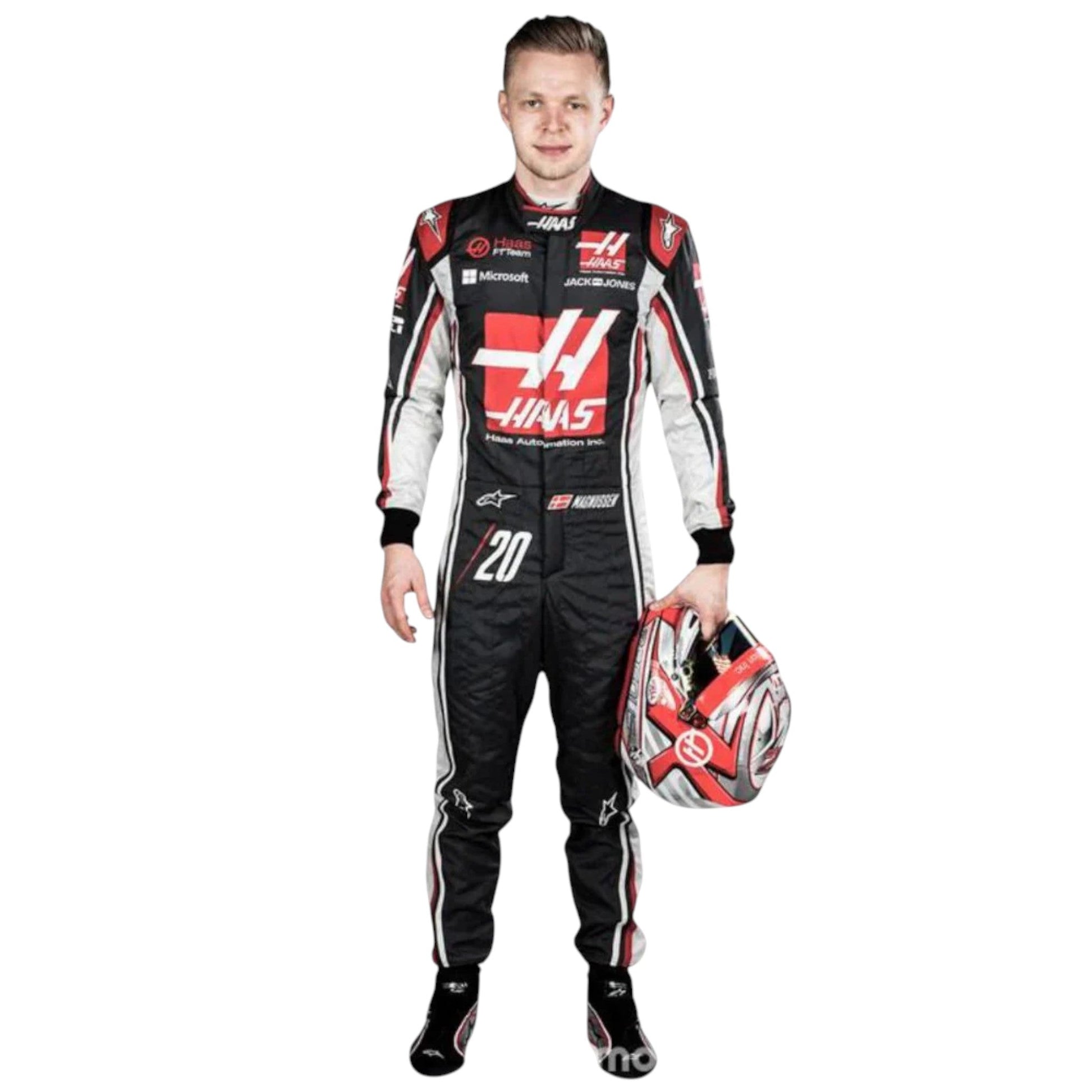 Kevin Magnussen 2018 Haas F1 Race Suit - Barirah Racewear image 1