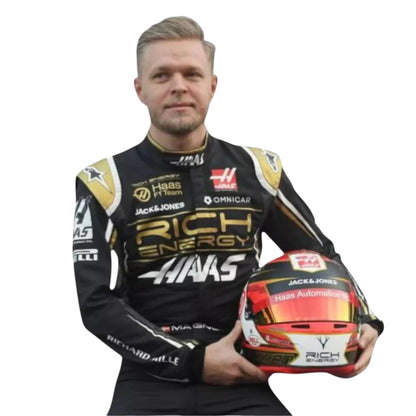 Kevin Magnussen 2019 Haas F1 Race Suit - Barirah Racewear image 1