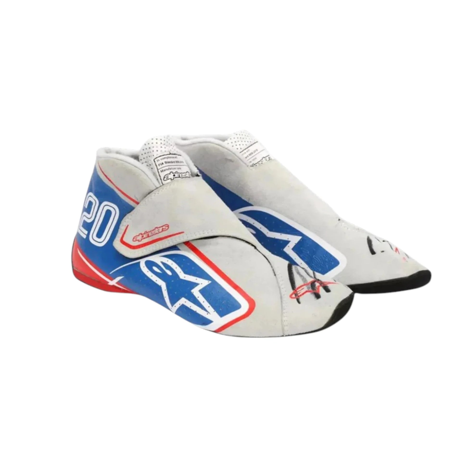 Kevin Magnussen 2022 Haas Italian GP Special Edition F1 Racing Shoes - Barirah Racewear image 1