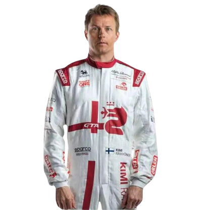 Kimi Räikkönen 2021 Alfa Romeo F1 Race Suit - Barirah Racewear image 4